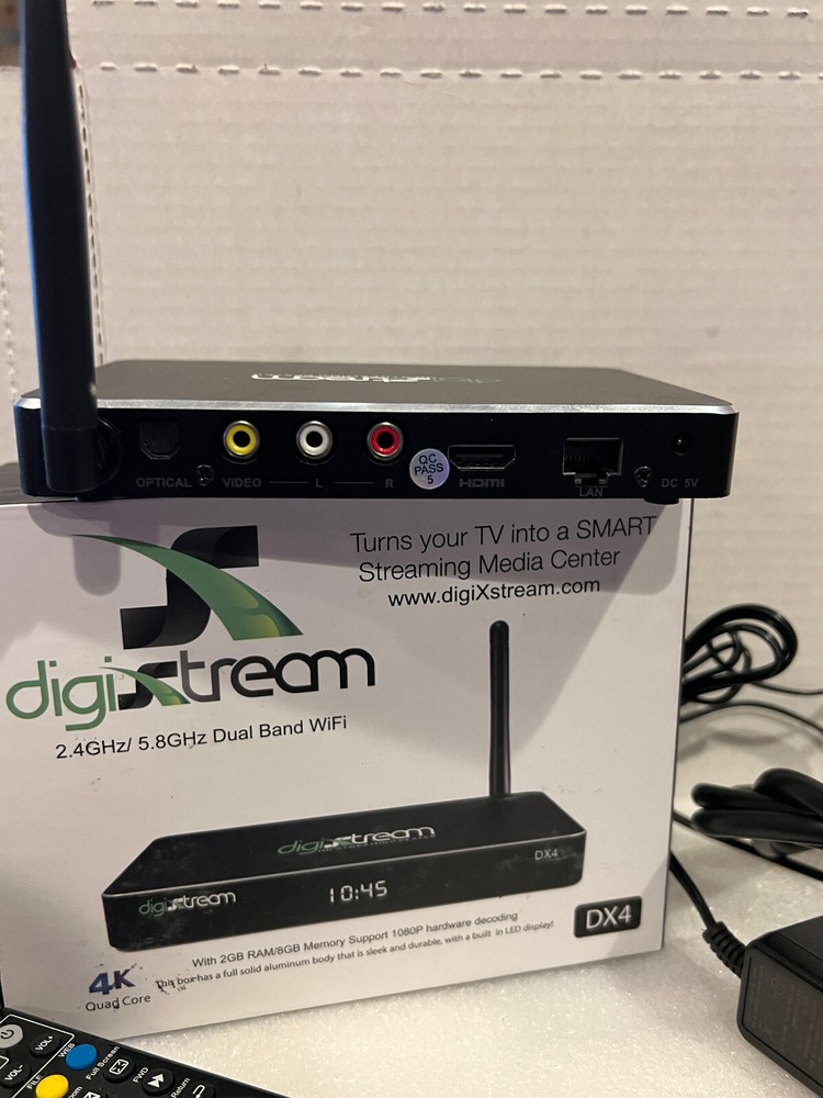 DigiXstream DX4 Quad Core 4K HD Streaming Player. Used