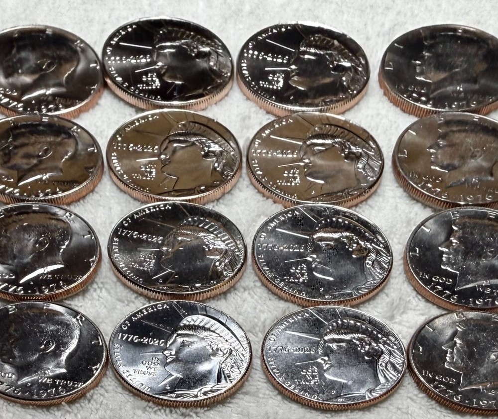 Semiquincentennial & Bicentennial P & D Half Dollar Collection In Mint Condition