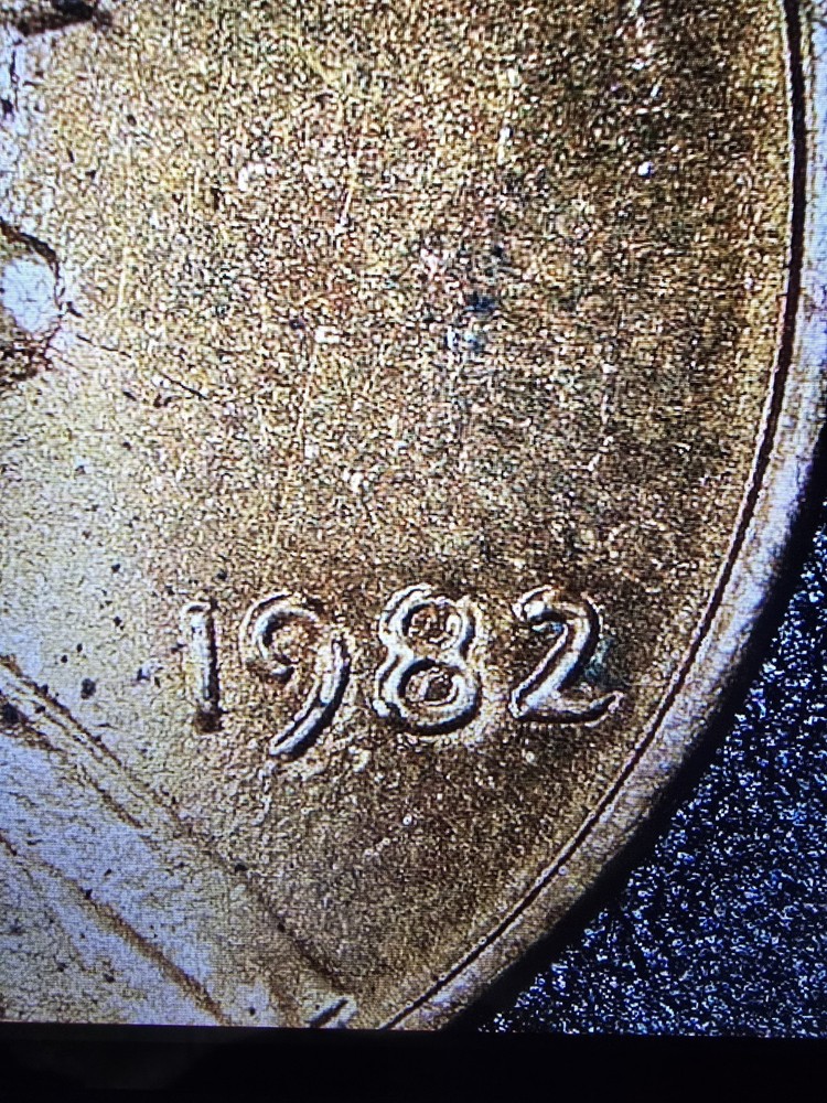 1982 Lincoln Cent 2.5 g unique date and die errors on OBVERSE and REVERSE