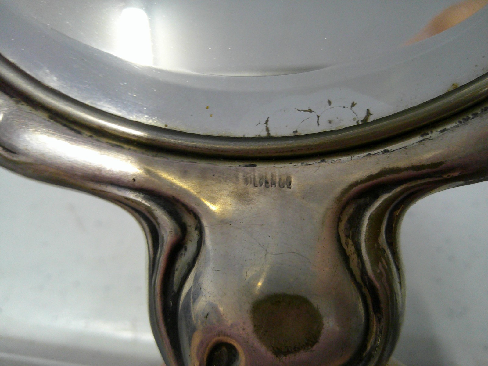 Antique 4 pc. Vanity Set Hope Silver Company marked Silver