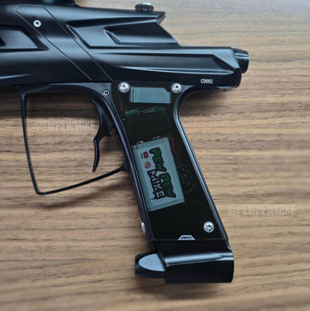 Replacement Macdev Cyborg 6 - Smoke Grip Panels - Clone 5 Paintball  2014