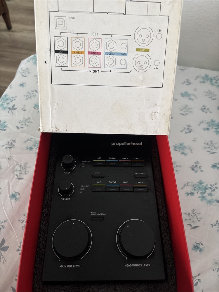 Propellerhead Balance USB Audio Interface PBA01 without USB CABLE TESTED WORKING