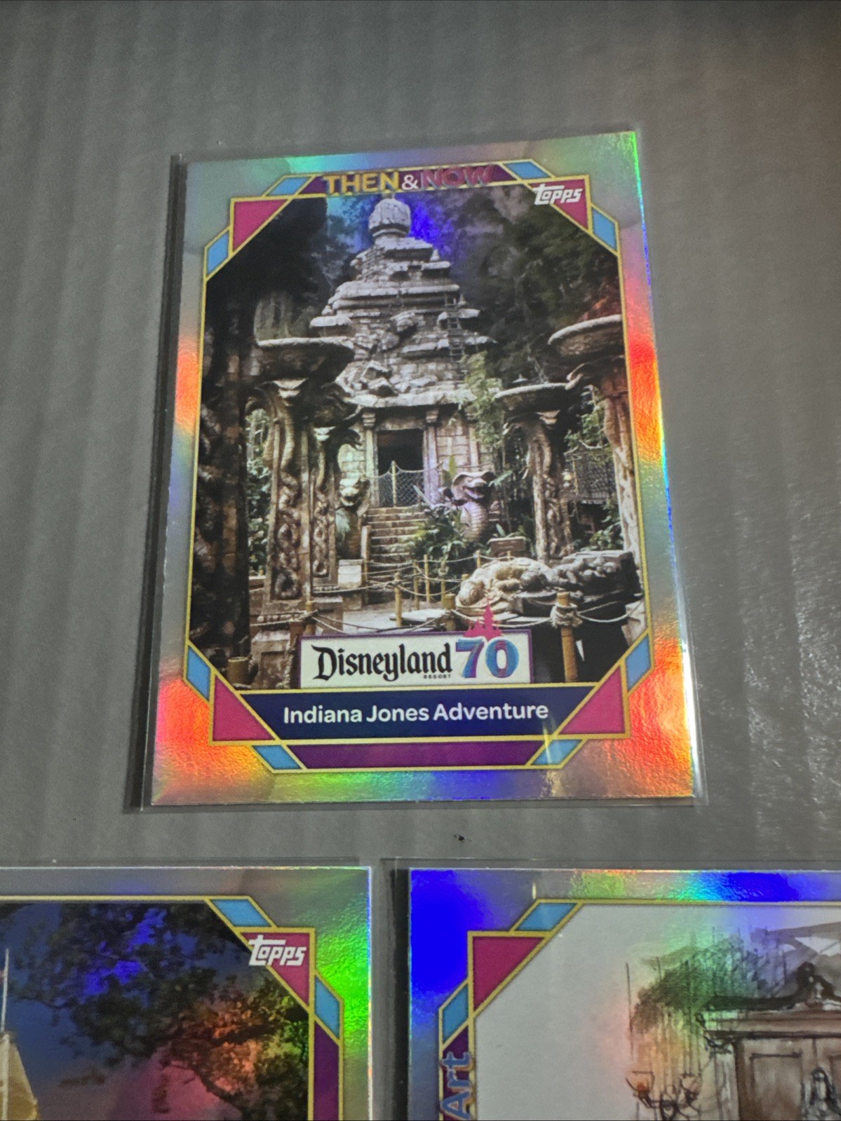 2025 Topps Disneyland 70th Anniversary -insert- Rainbow Foil 3 Card Lot