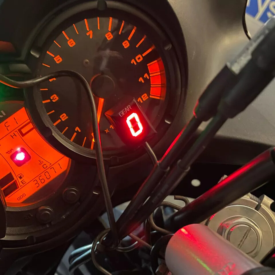 Motorcycle Gear Indicator Blue Display for Suzuki GSX1300R Hayabusa 1999-2007