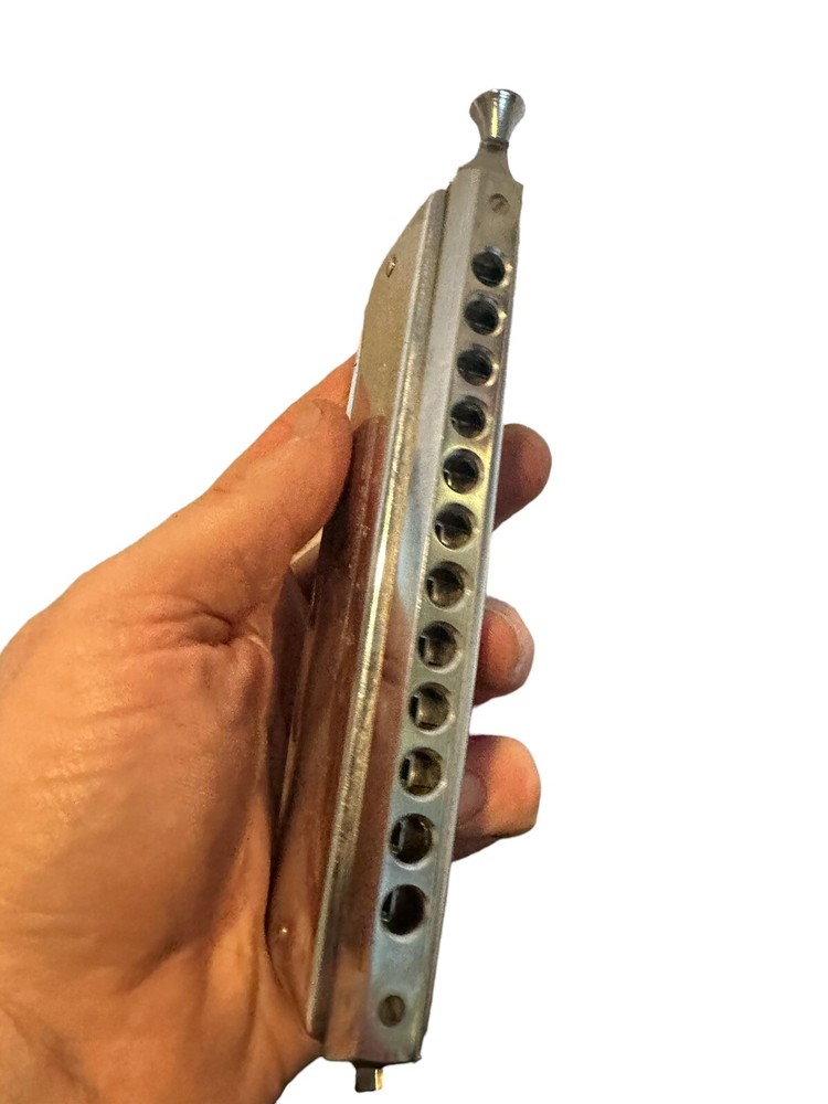 vintage lark harmonica with case