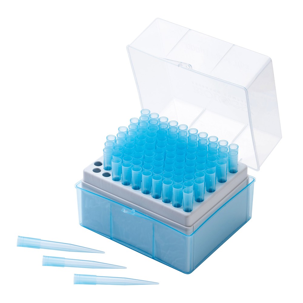 1000μl Pipette Tips, Sterile, Rack