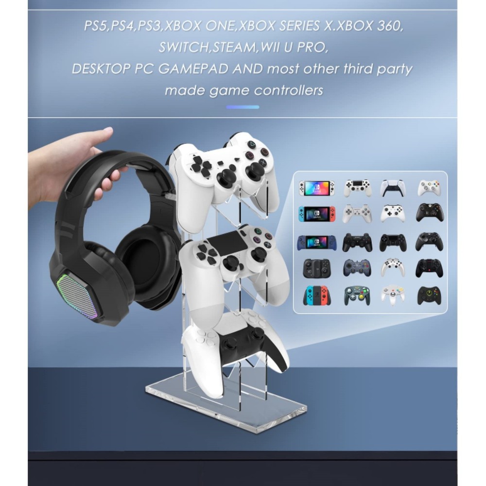 3-Tier Universal Controller Holder for Xbox Gaming Headset Switch,Nintendo
