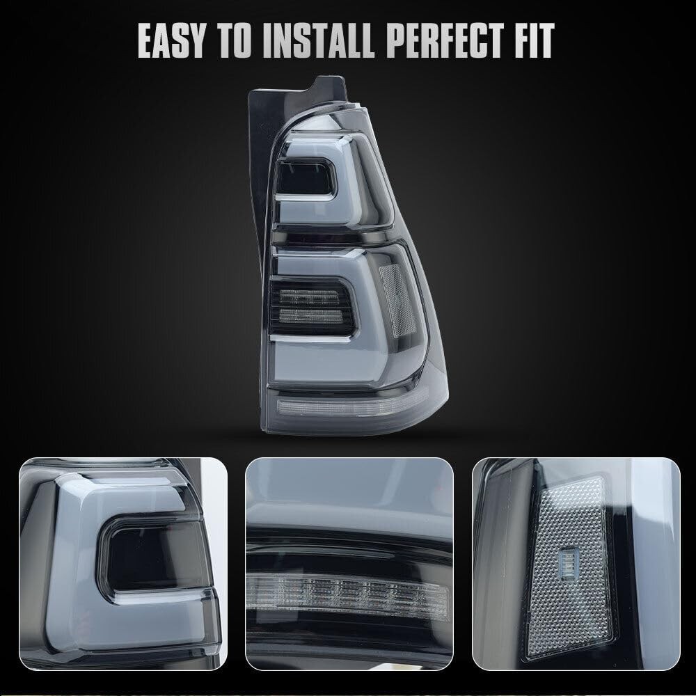 Pair LED Tail Light Assembly For Toyota 4Runner 2003-2009 Start Up