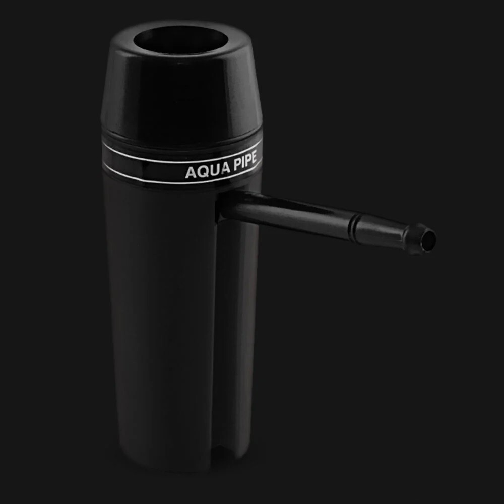 Black AQUA PIPE Waterpipe Original Portable COMES WITH FREE PIPE SCREENS!