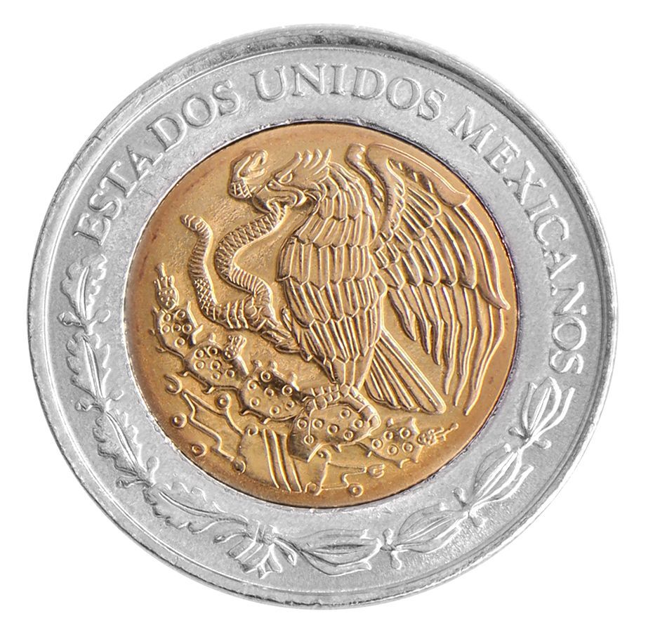 Mexico 1 Peso, 2008, KM #603, Mint