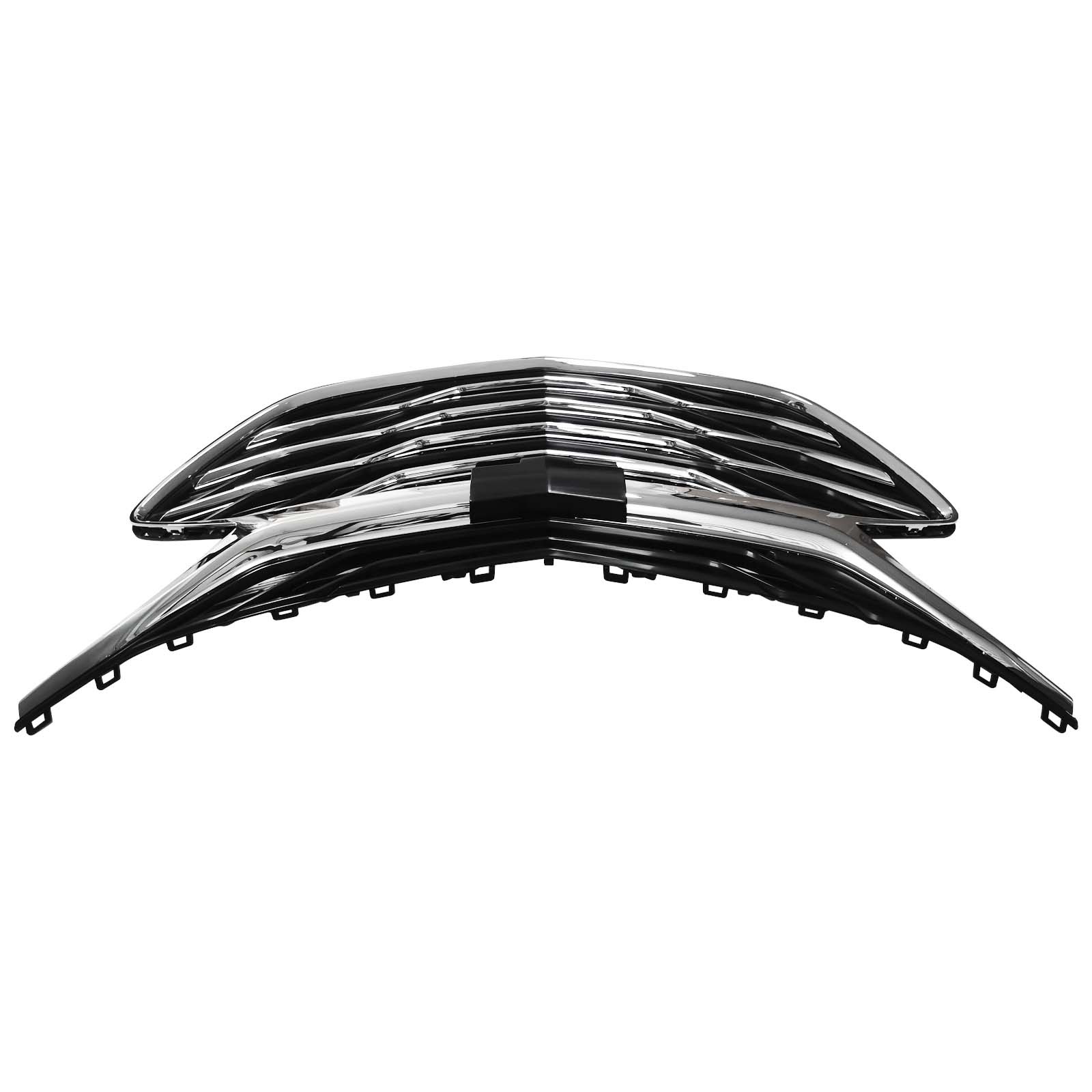 3PCS For 2019-2024 Chevrolet Malibu Chrome Front Upper Lower Grille LSGRCV008B