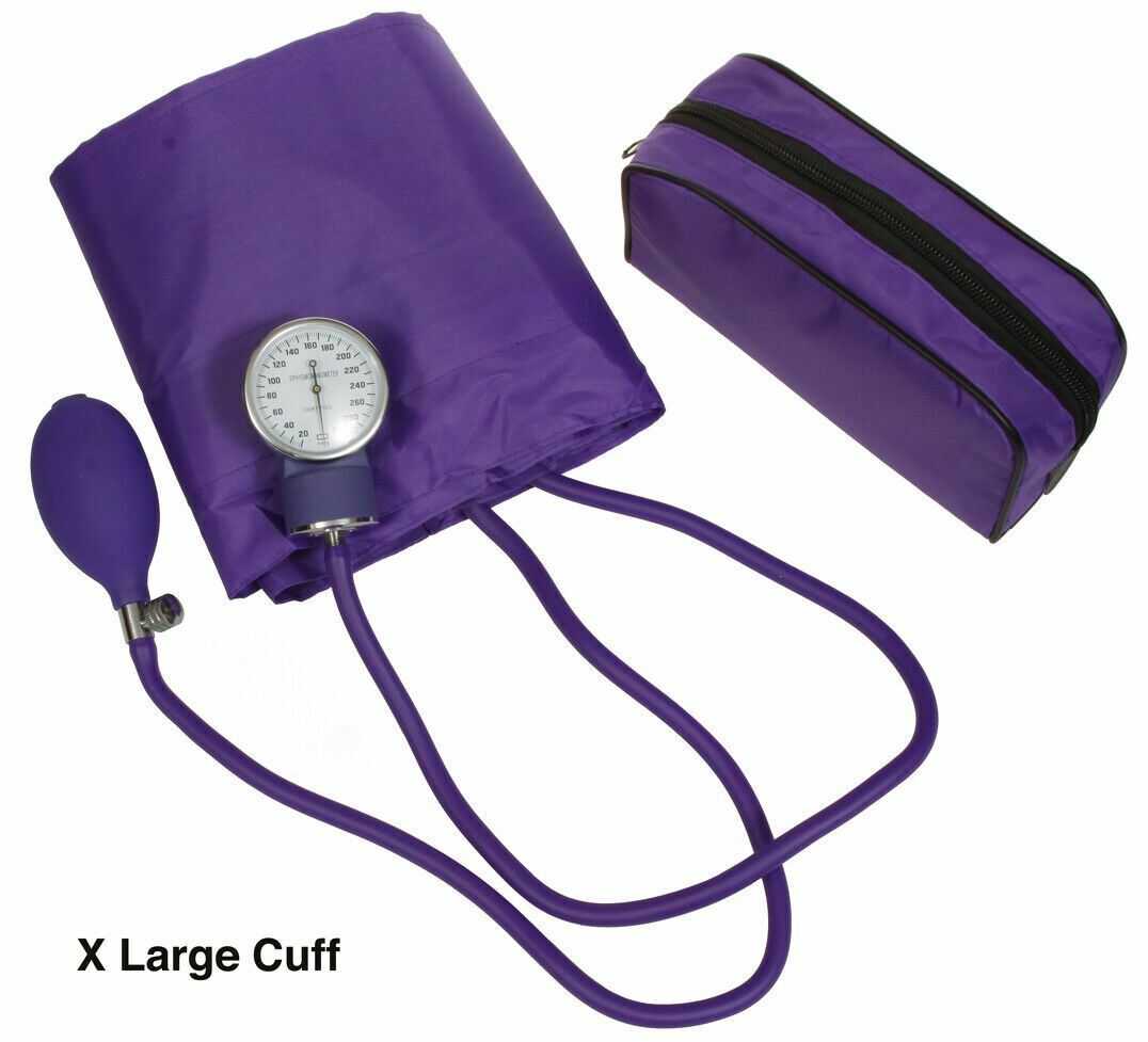 Manual Blood Pressure Monitor BP Cuff Gauge Aneroid Sphygmomanometer Machine Kit