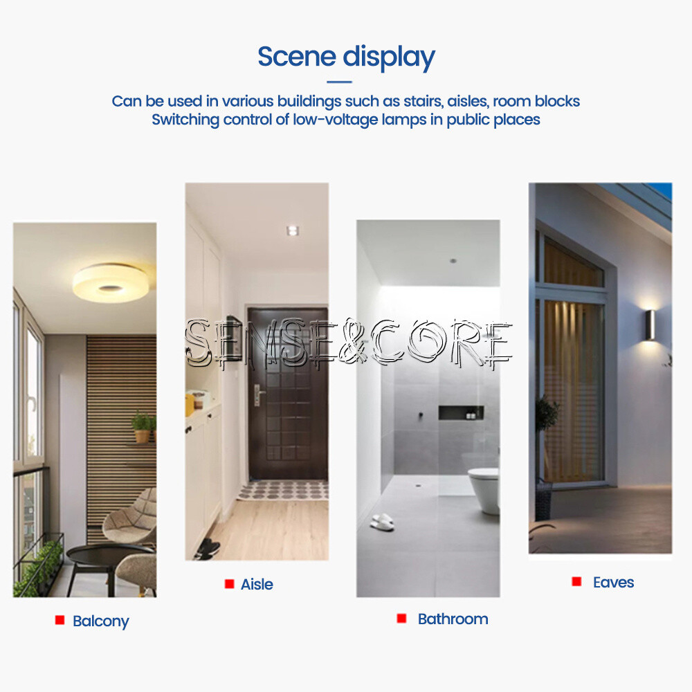 AC85-265V Infrared PIR Motion Induction Sensor Switch For LED Ceiling Light-