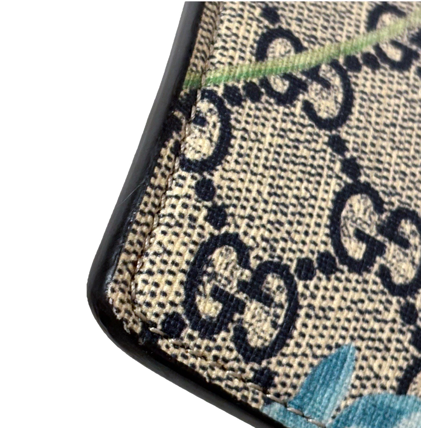 GUCCI Blooms Clutch Bag Purse Flower GG Blue Flora Authentic