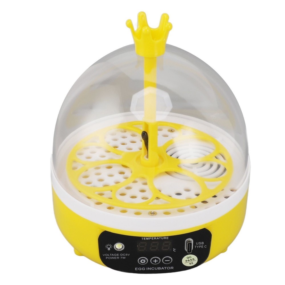 Mini Egg Incubator for Home Automatic Temperature Humidity Control 4 Eggs