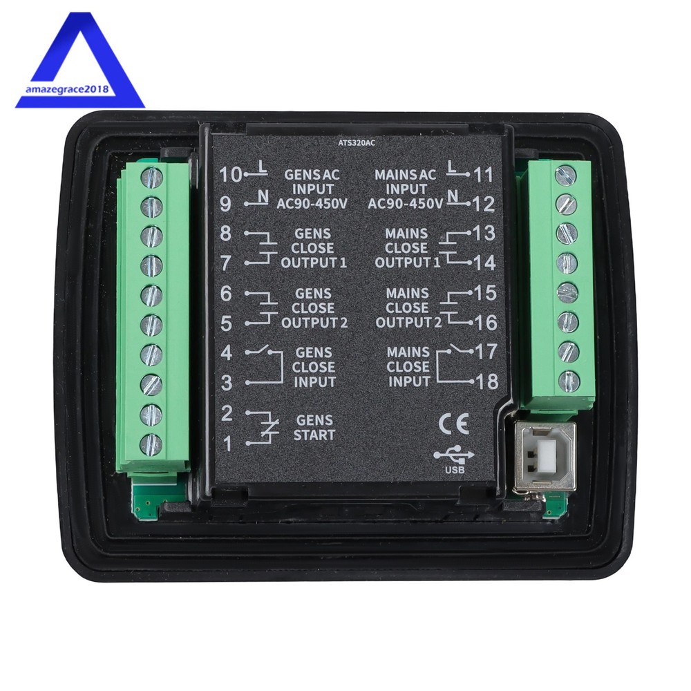 1PC Controller Panel ATS320AC Generator ATS Module design LCD screen USB Port