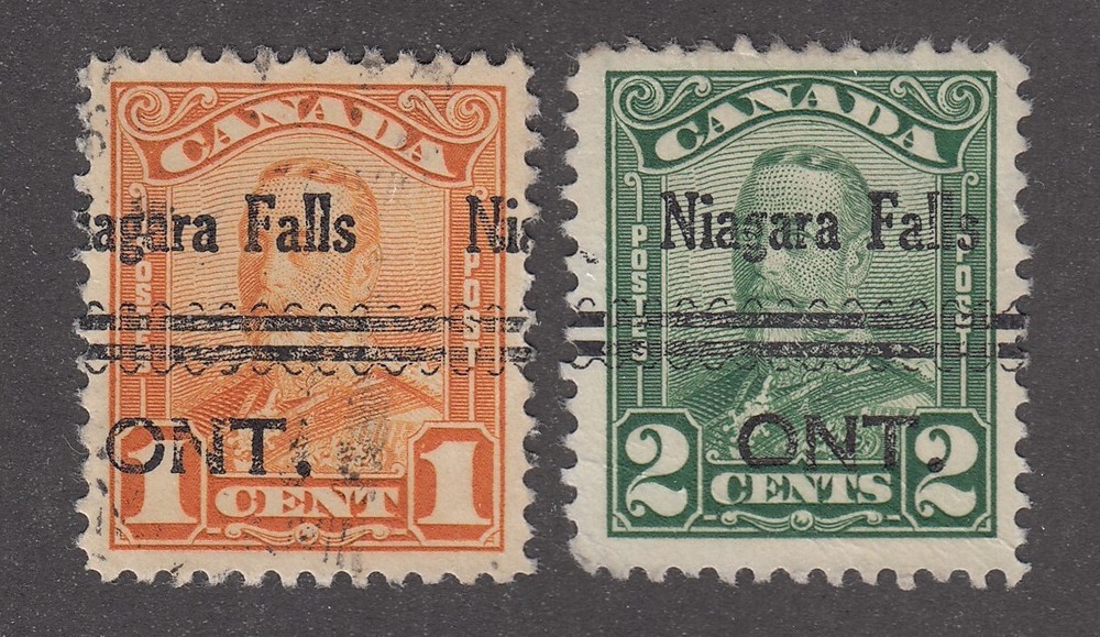 Canada Precancel "NIAGARA FALLS" 3-149, 3-150
