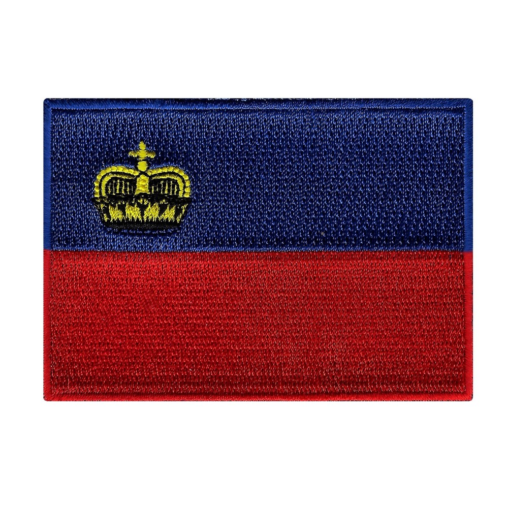 LIECHTENSTEIN FLAG embroidered iron-on PATCH EMBLEM HIGHEST QUALITY Principality