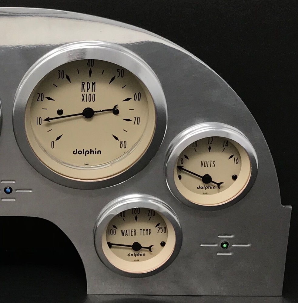 1957 THUNDERBIRD 6 GAUGE DSAH PANEL T-BIRD PRO TAN
