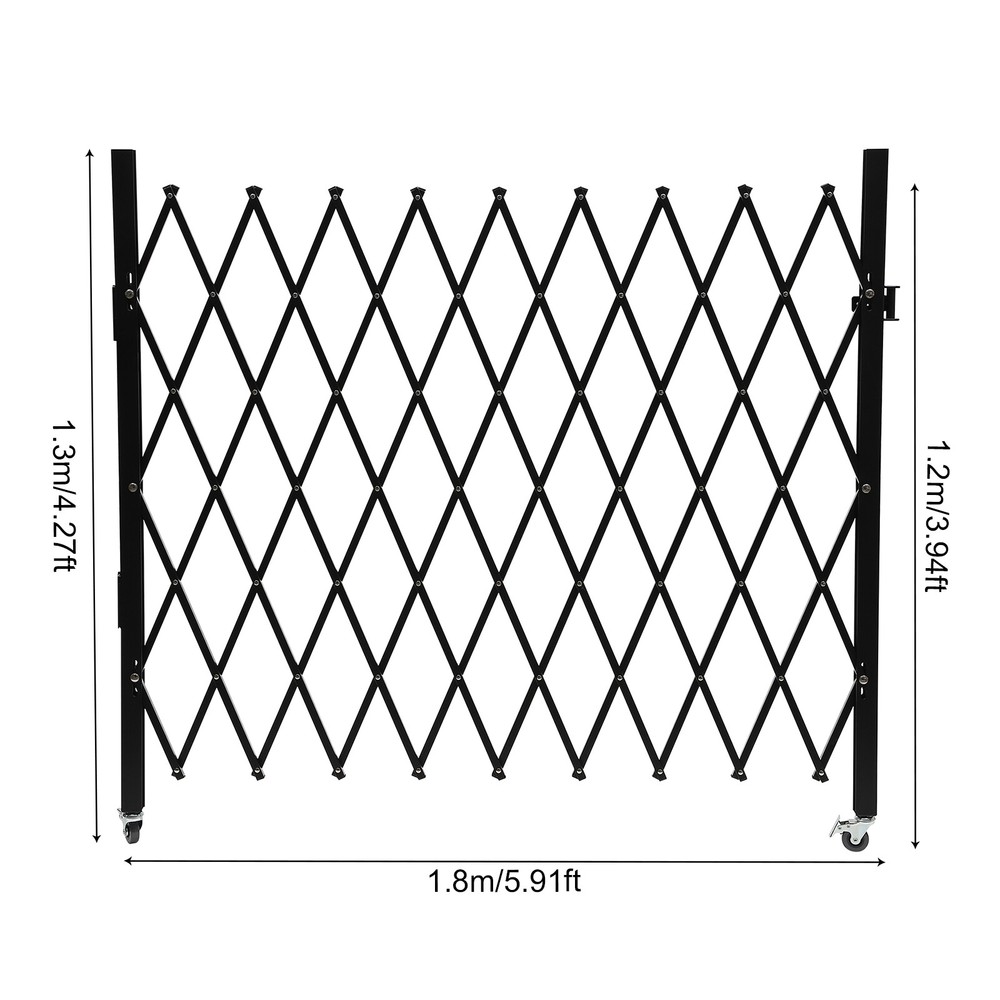 Single Folding Expanding Security Gate Flexible Security Door Barricade Gate