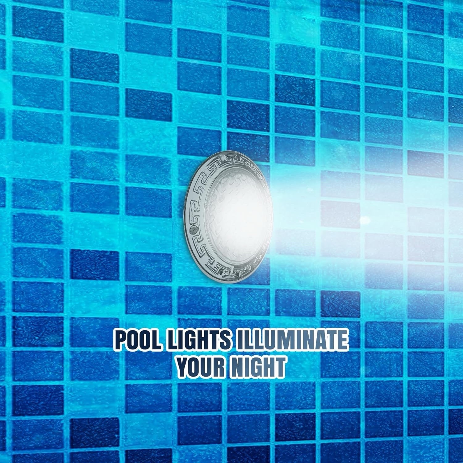 LED Pool Lights for Inground Pools,120V Pool Lights White,10 Inch Inground 50 FT