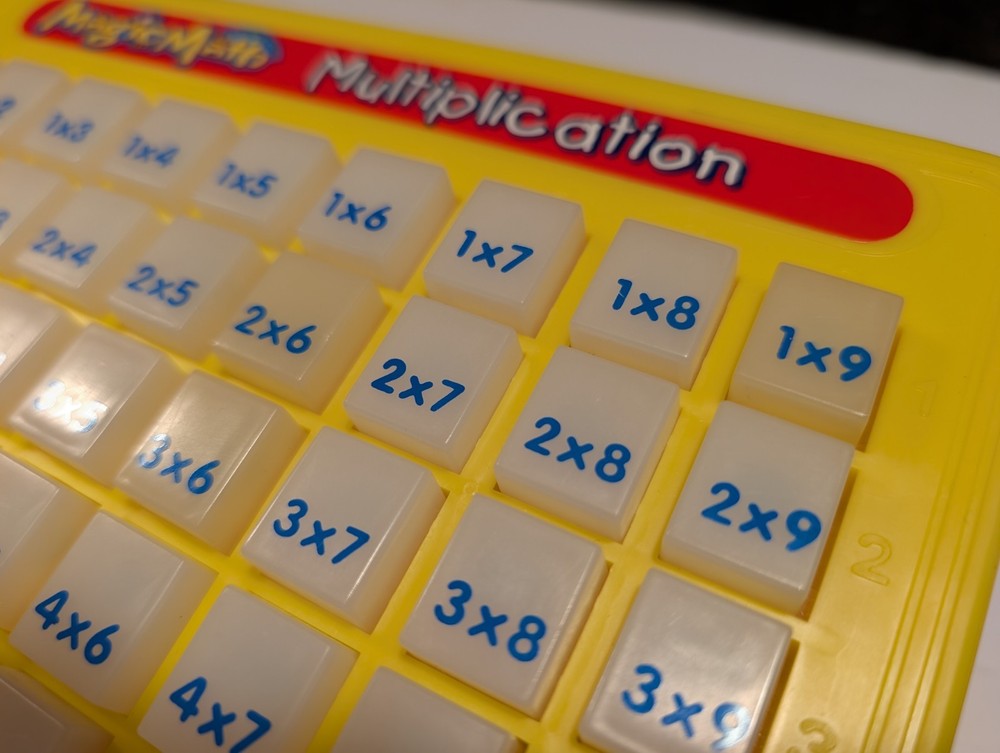 Vintage 1993 Magic Math Multiplication Educational Learning Machine