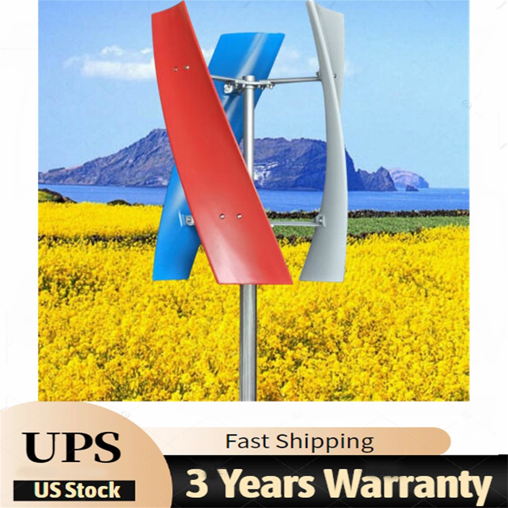 400W 24V Vertical Axis Wind Power Turbine Generator Controller Home Windmill Kit