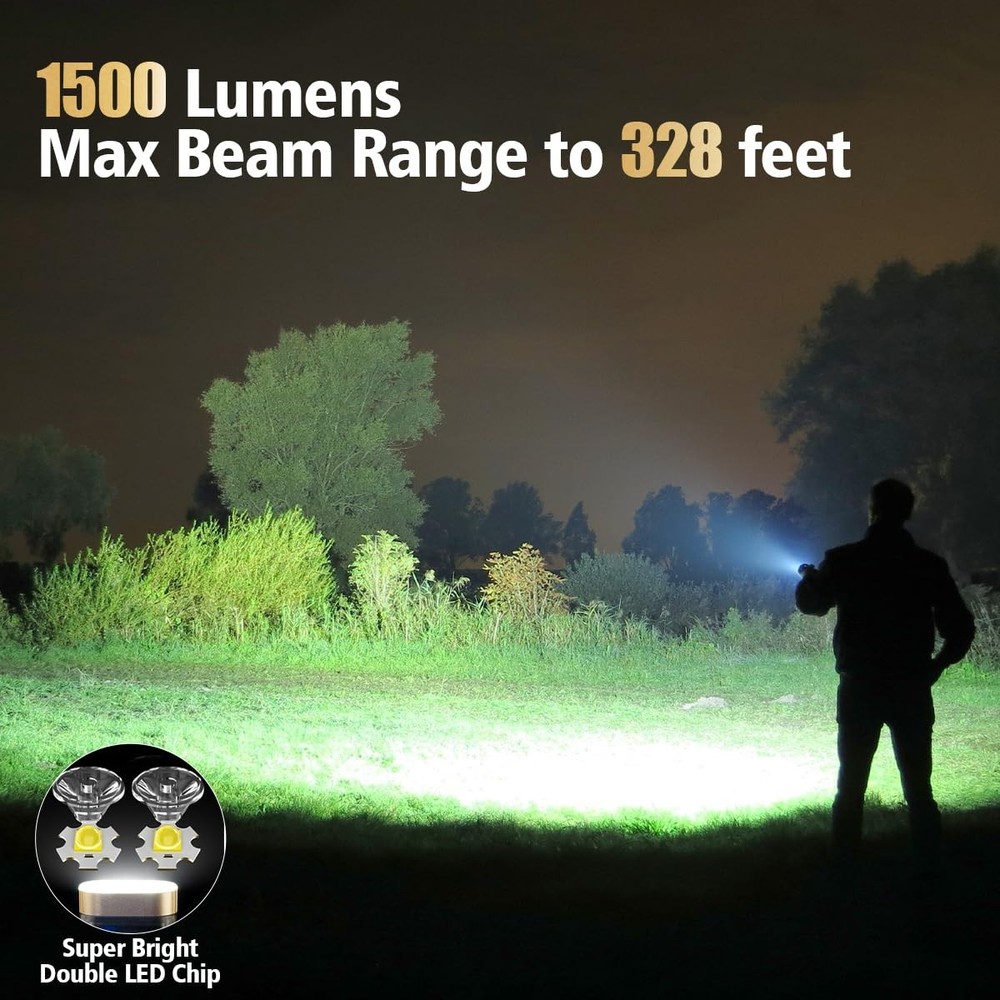 LED Small Powerful EDC Flashlight with Warm White Red Mini 4pc