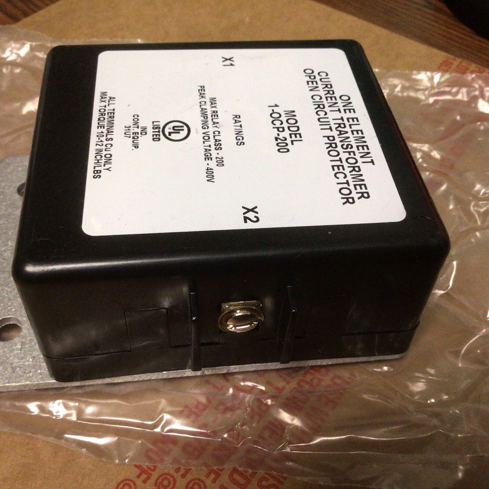 ONE ELEMENT 1-OCP-200 CURRENT TRANSFORMER OPEN CIRCUIT PROTECTOR