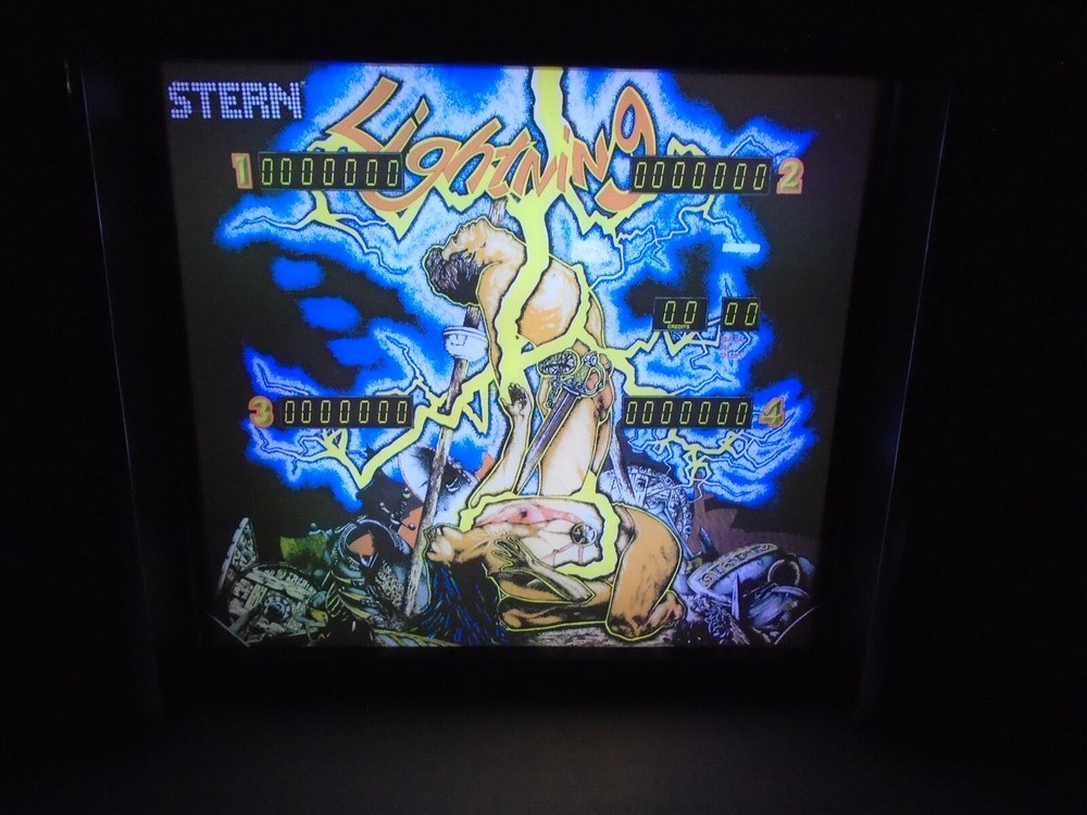 Stern Lightning Pinball Head LED Display light box