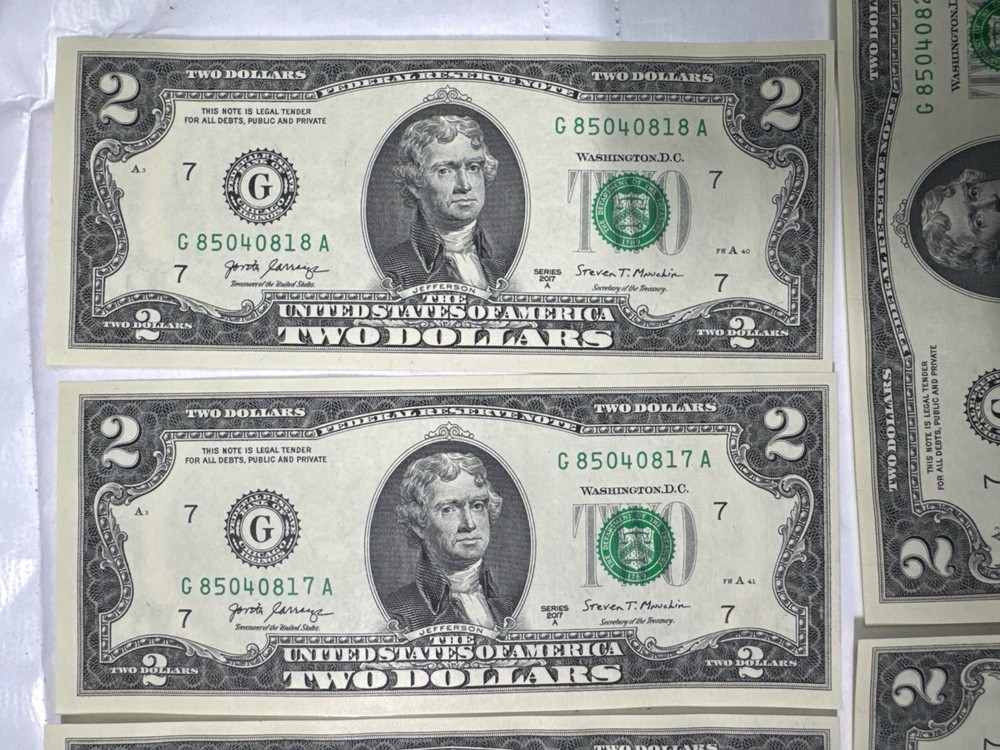20 CONSECUTIVE NOTES – G85040815A G85040834A – FULL MATCHING SET