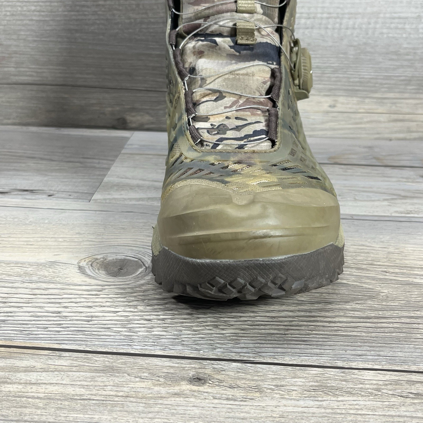 Under Armour Boots Men's 8.5 Cam Hanes CH1 Goretex Camo Hunting BOA Hiking