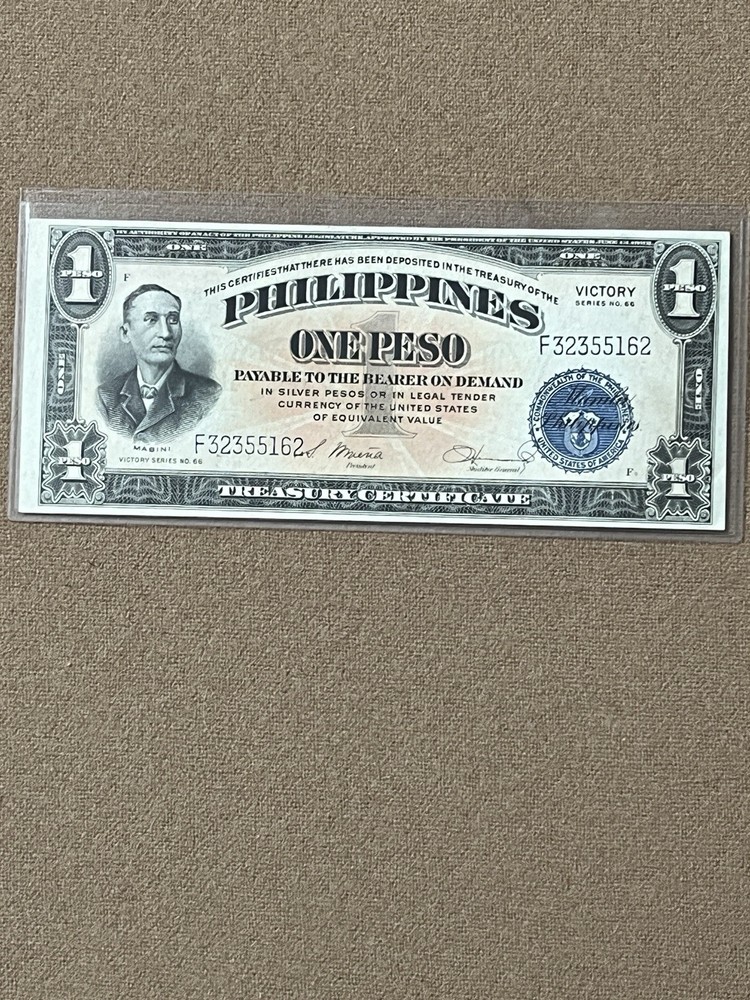 Phillipines One Peso Victory Note