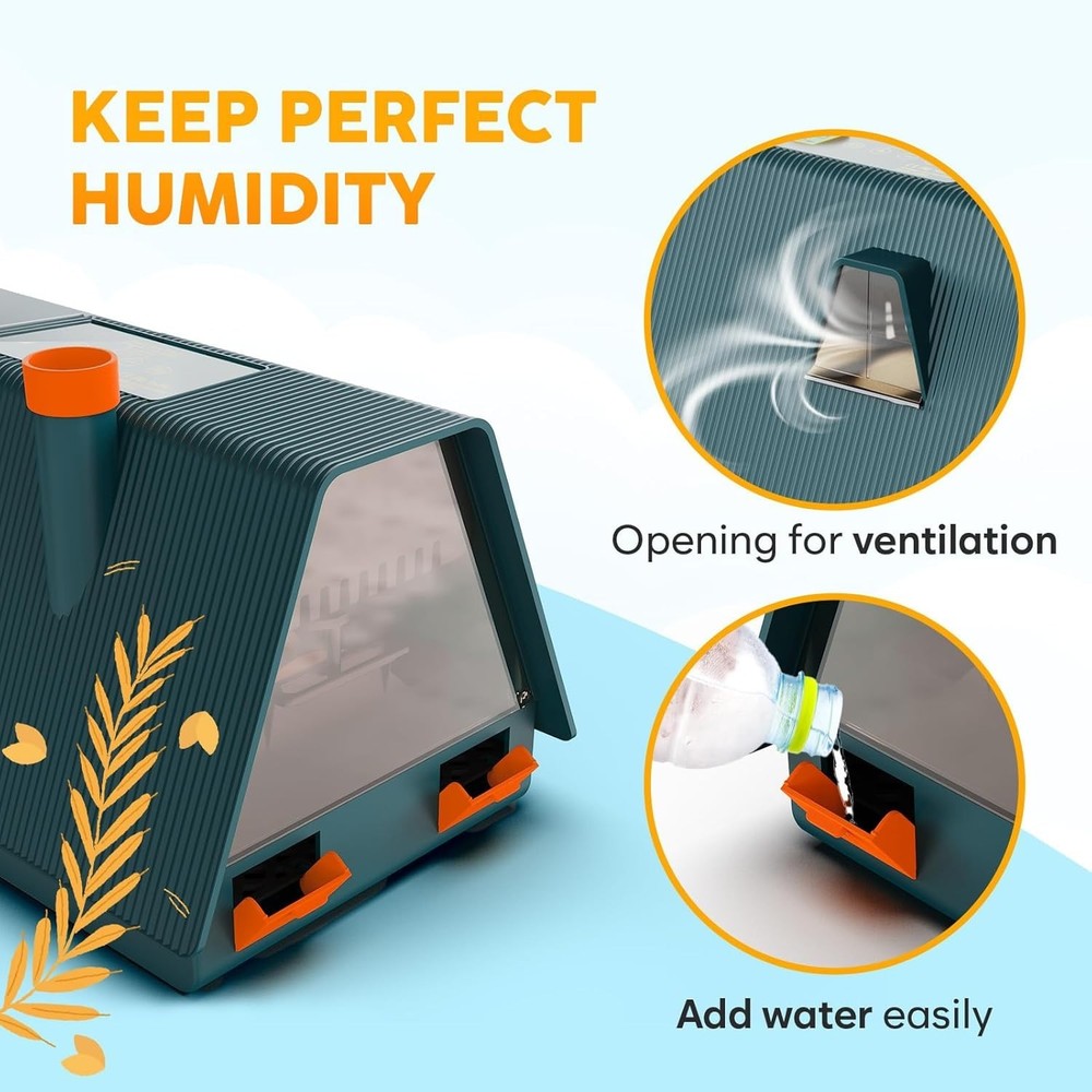 Incubator for Hatching Eggs - Ideal for All Ages - Automatic Turner and Humid...