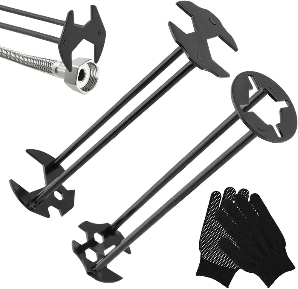 Basin Wrench Set Multifunction Faucet Tool 2 Pack