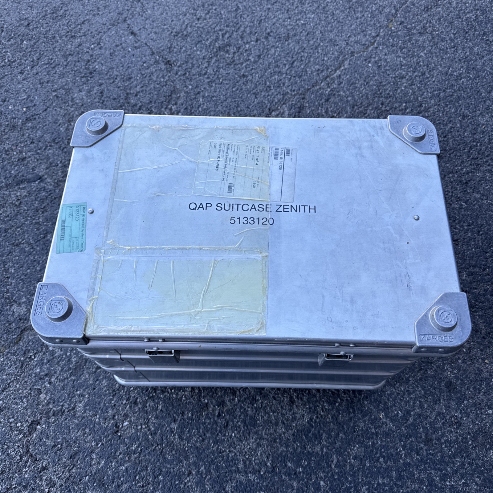 Zarges K470 Kiste Box Alukiste Alubox Transportkiste Lagerbox With Caster Wheels