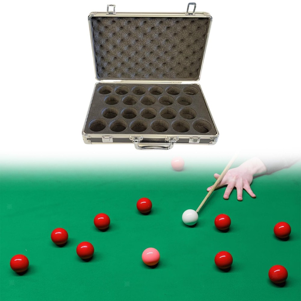 Billiard Balls Storage Box with Interior Padded Container Practical Accessory