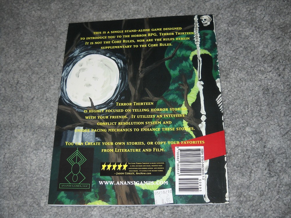 Terror Thirteen: A Horror RPG: Quick Play Guide