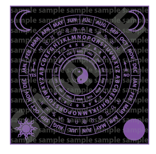 Pendulum Message Board Extended (Laminated) *** PURPLE ****
