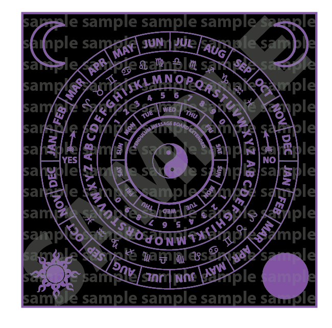 Pendulum Message Board Extended (Laminated) *** PURPLE ****