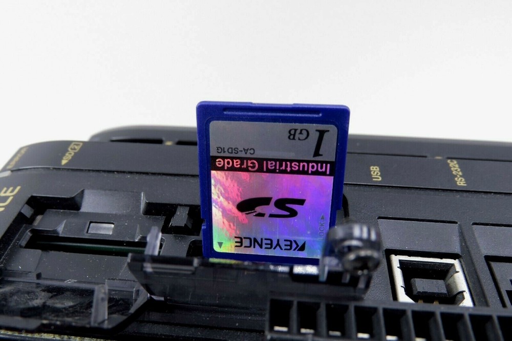 Keyence CV-5701 Digital Image Sensor Controller w/ Keyence CA-SD1G 1GB SD Card