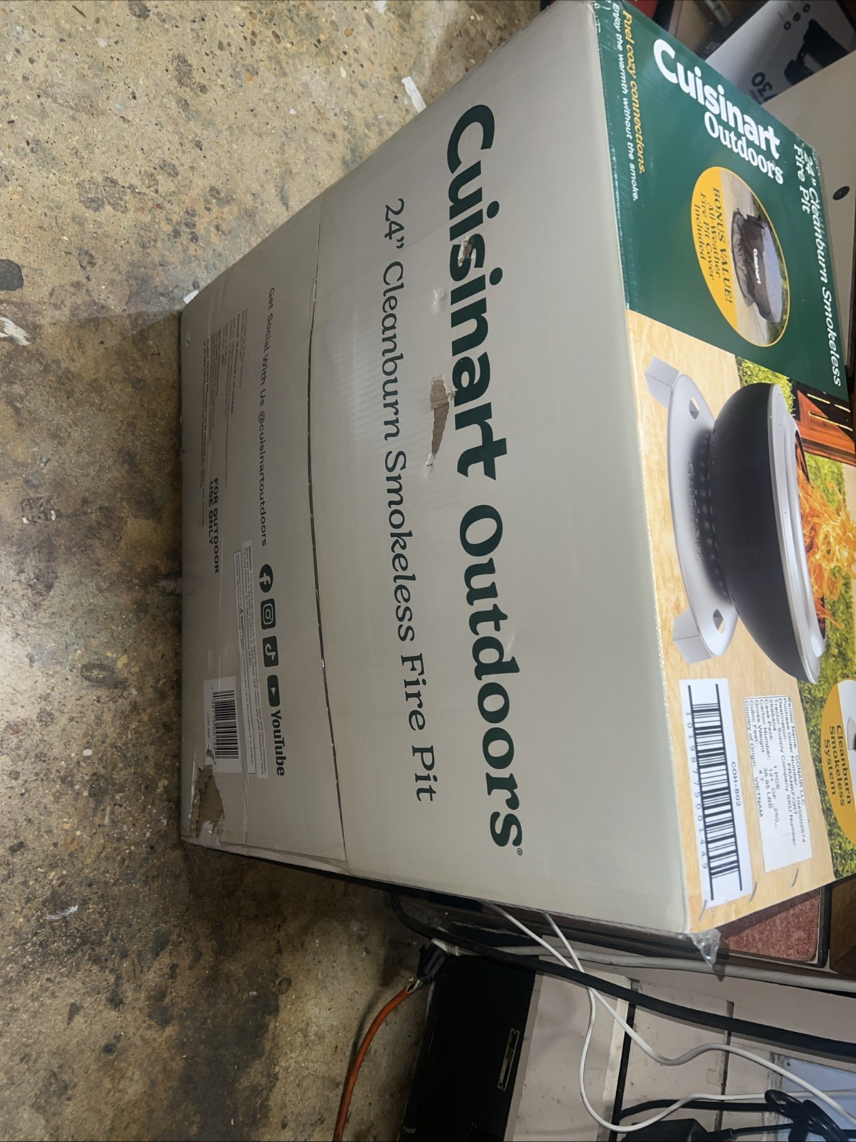 Cuisinart Smokeless Fire Pit , 24" Coh-802