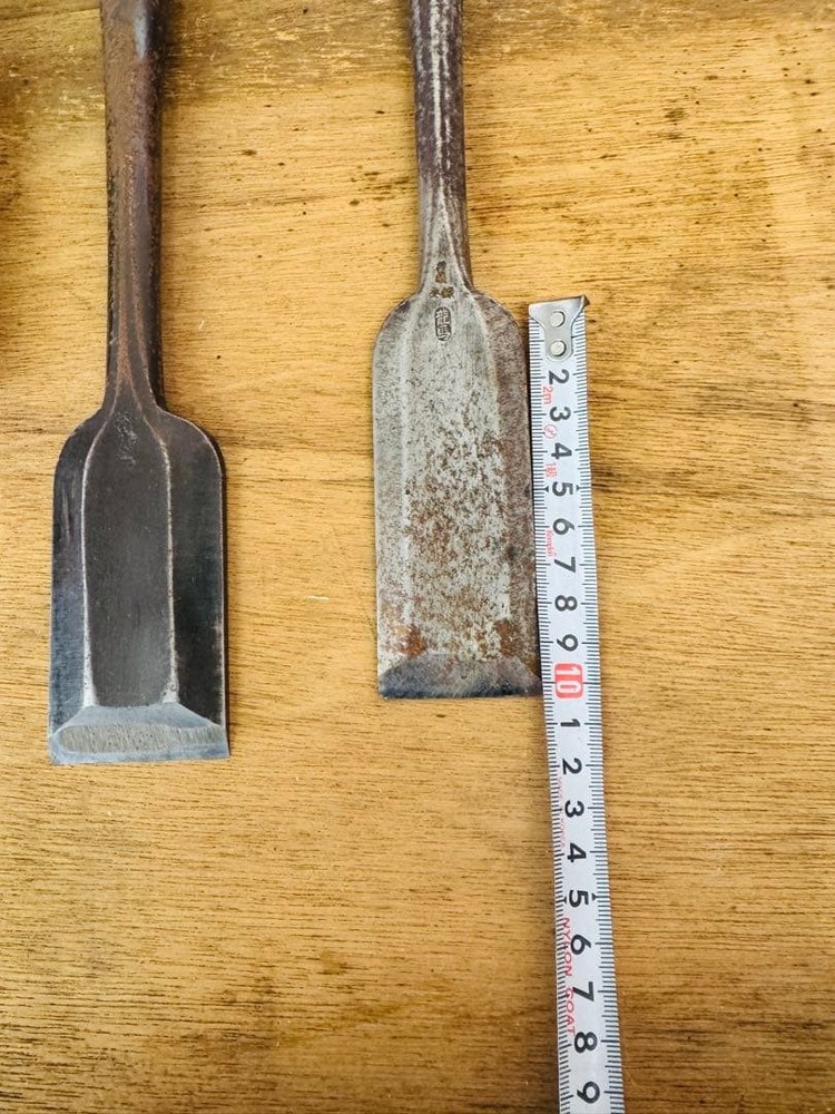 Ryoma Ouchi Compact Mortise Chisel Set 2pc Vintage Hand Tool Retro