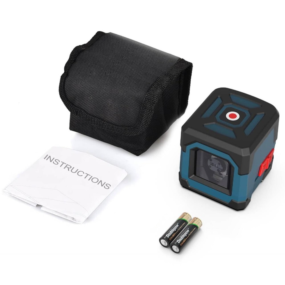 Cross Line Laser Level, Self-Leveling, 360° Rotatable, Vertical/Horizontal Lines