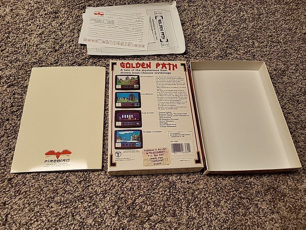 Golden Path Commodore Amiga Game BOX ONLY -MISSING DISK