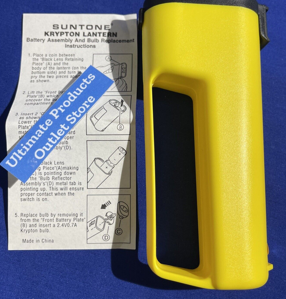 Krypton Lantern 🔦by Suntone®️, Yellow Model LL8829
