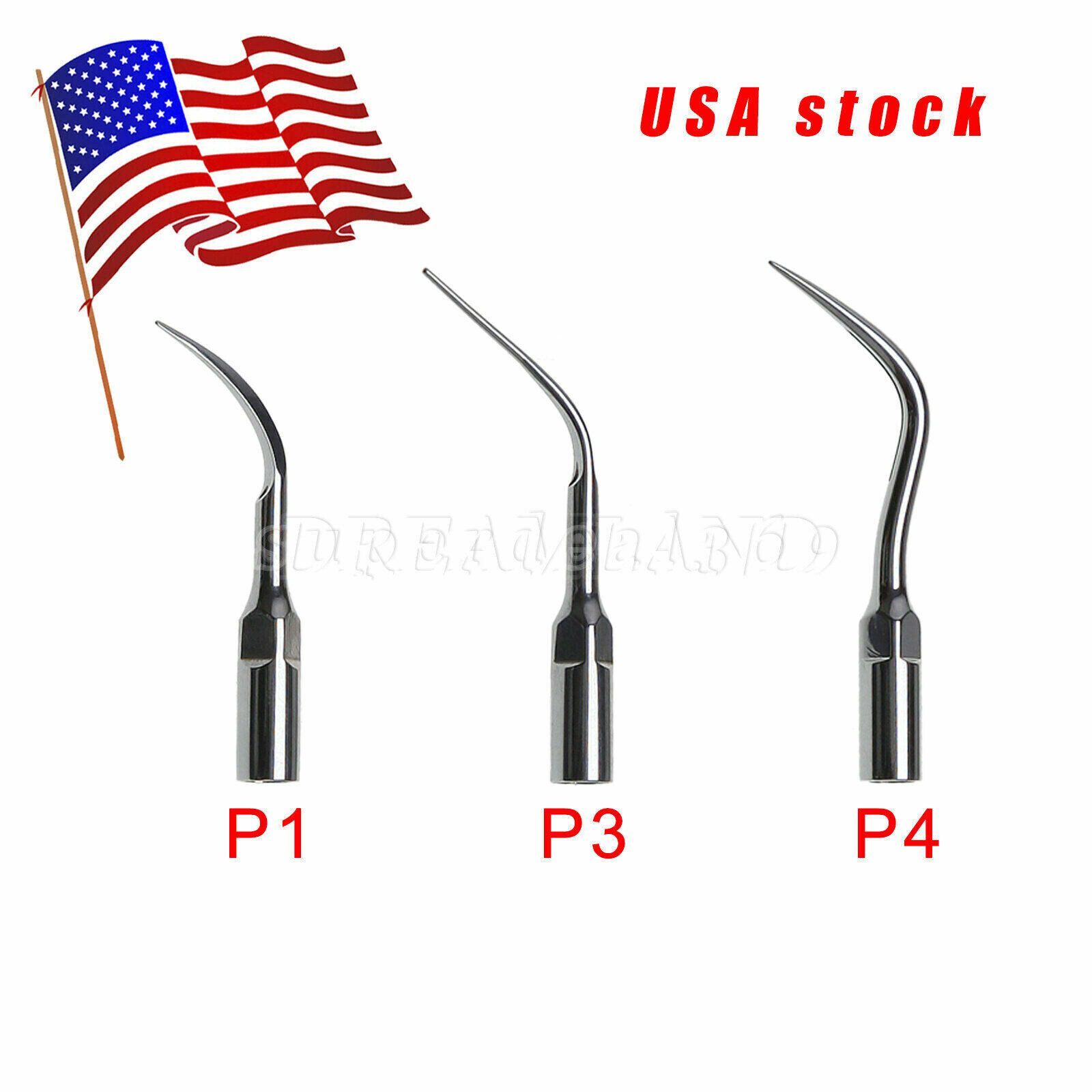 10PCS Dental Ultrasonic Piezo Scaler Perio Tips Scaling Fit EMS Handpiece SKYSEA