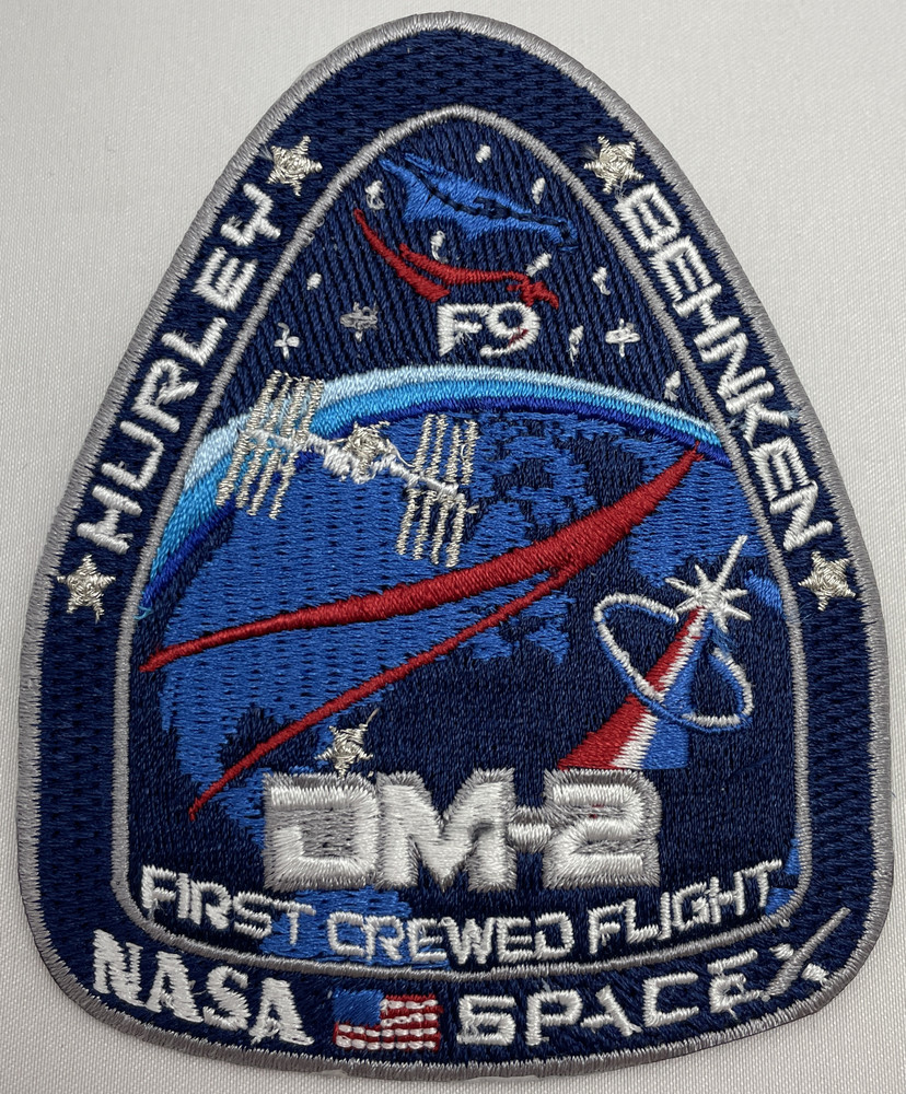 Genuine Authentic NASA Mission SpaceX Dragon DM-2 Space Flight Patch A-B Emblem