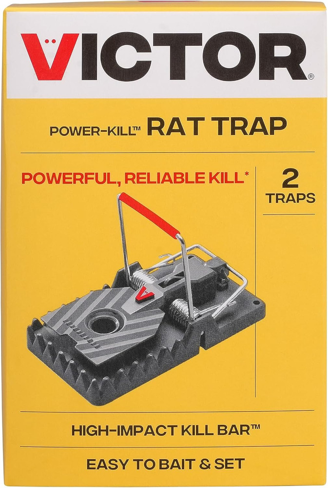 M144-2B Instant Power-Kill Easy Set Reusable Rat Trap - 2 Traps