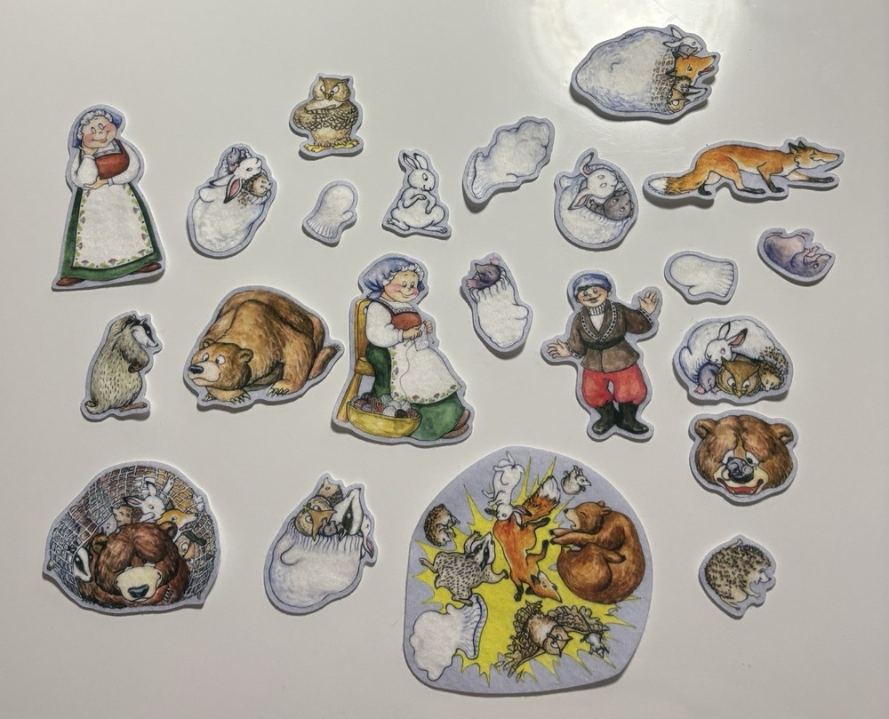 Felt Pieces For Retelling “The Mitten”